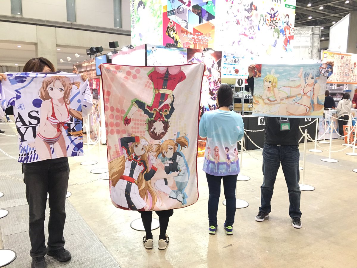 アニメ ソードアート オンライン 公式 Sur Twitter C91情報 ついに最終日です Genco ブース N 2633 ではbigソード セット Bigブランケット等など販売中 キリト ユナ エイジ 重村のプリントがかっこいいパーカーもオススメです Sao Anime
