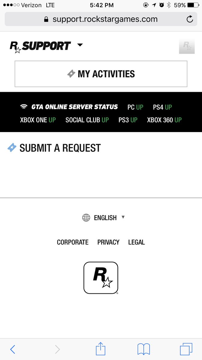 RyanRich2432's tweet photo. @RockstarSupport this is the form that continually loads. It doesn't allow me to submit a request https://t.co/qDctv4OQ1I