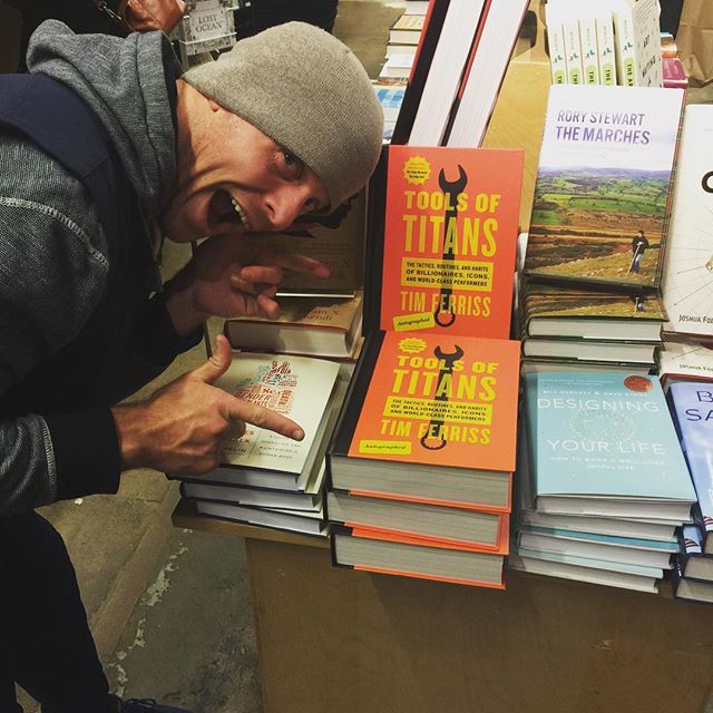 tferriss's tweet photo. Just did a #drivebysigning of all of my books at the Powell's in Portland on SE Hawthorne... https://t.co/AnSAMtXiVb https://t.co/Vn8lOhbznD