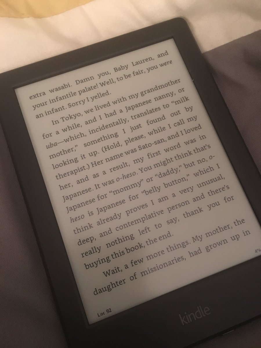 ahlea_isabella's tweet photo. What better way to try out my new present than with Lauren Graham's new book. Only a few pages in and I'm laughing out loud #PopsugarReading https://t.co/hYfMF9PmxR