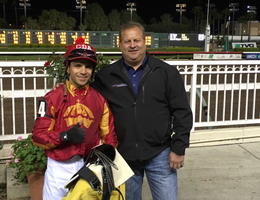 losalracing's tweet photo. Congrats to our champion jockey for the Meet Cesar De Alba and champion trainer Paul Jones @cdajock https://t.co/nMiWRfLpJ2