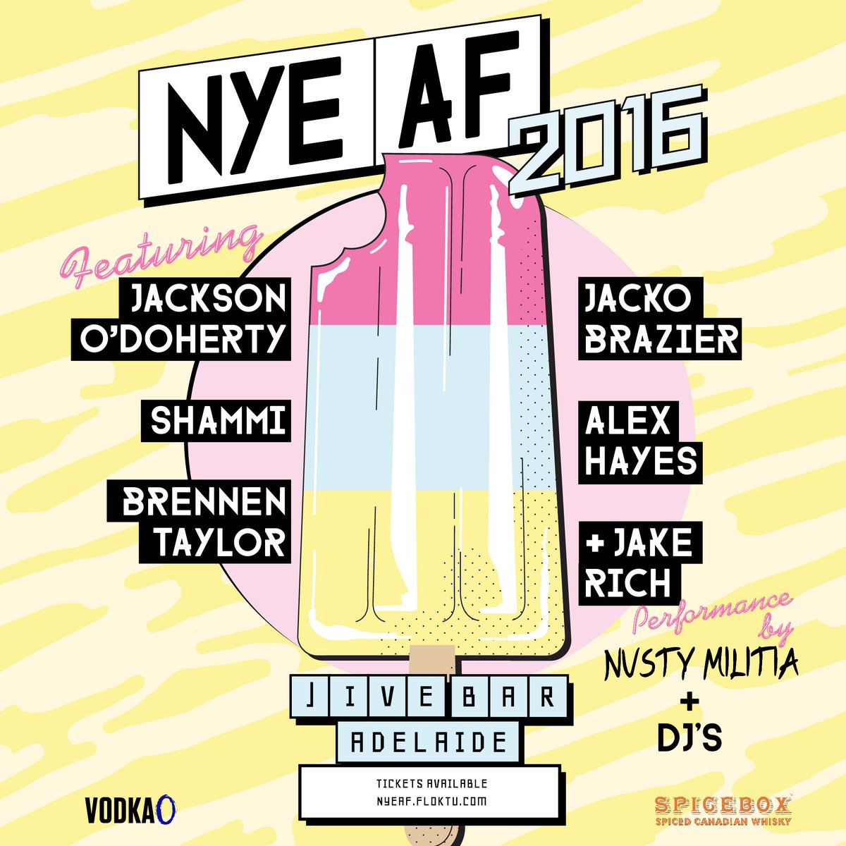 Adelaide get ready for #NYEAF! This New Year party with all ur fav influencers feat Jackson, Shammi, <a href="/jackobrazier/">JXN</a>.. nyeaf.floktu.com