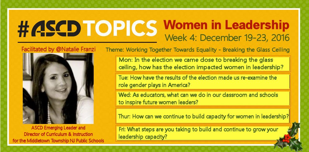 WalterinDC's tweet photo. How has the election impacted women in leadership? #ASCDTopics @ASCD @ASCDcommunities #edchat #K12 #womenleaders https://t.co/5VblBoEtDr