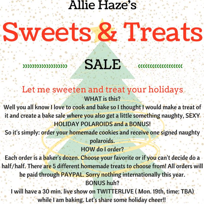 Last day to get in on the action. Get your cookies and dirty Polaroids .... Check it out #sweets&amp;treats<a href="/tag/sweets"class="tags"><span>#sweets</span></a>