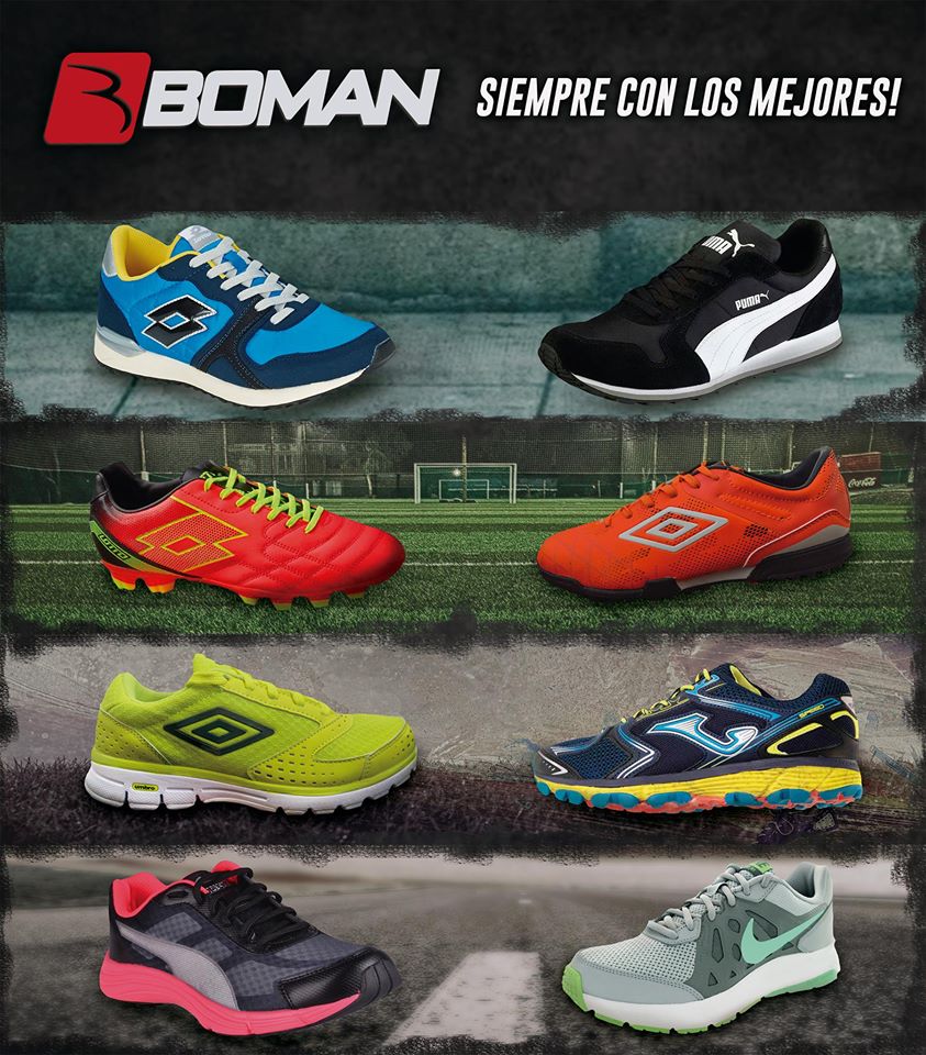 En nuestros almacenes #Boman a están disponibles un stock amplio de zapatillas deportivas.