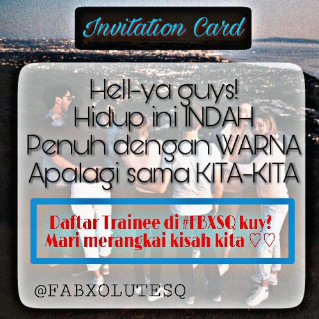 FABXOLUTESQ's tweet photo. [Retweet]

OPEN REGIST 1st GEN ~> 22 s/d 24 Desember! Untuk 30 orang tercepat!

⚠ Jangan lupa baca RULES+HTJ! Cek fav gaes ⚠ https://t.co/WYzJmwMf6z