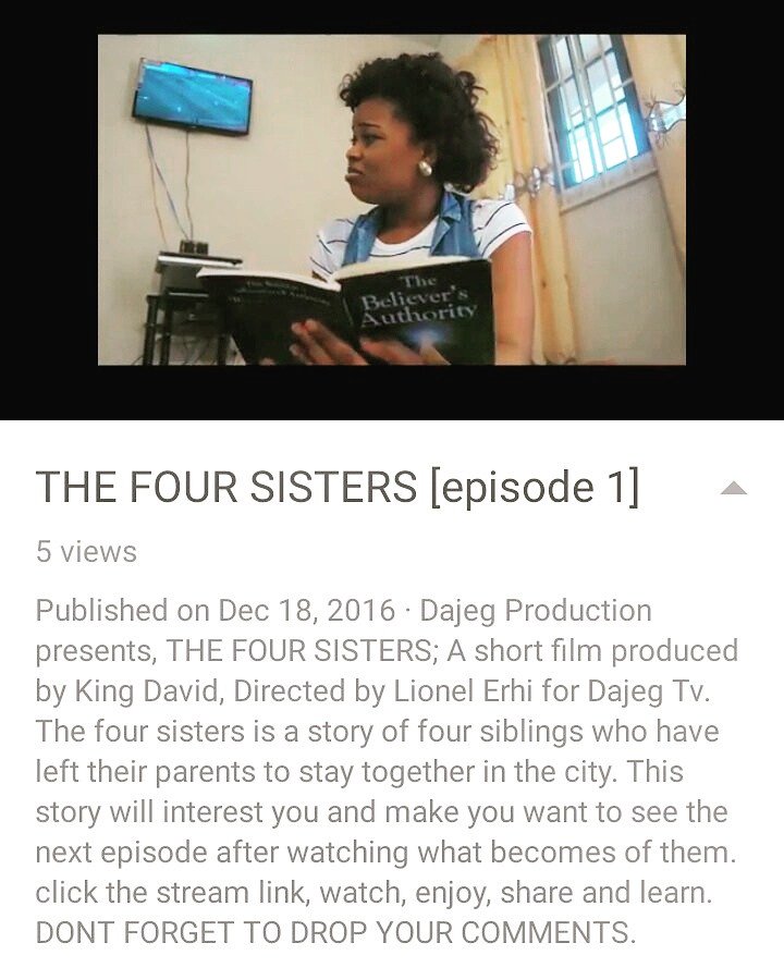 Oluwe_Ree's tweet photo. SHORT FILM: THE FOUR SISTERS (Episode 1)(@dajeggroup) https://t.co/9tiyAWu9xy https://t.co/29wJNlyYEh