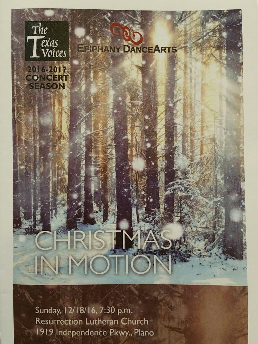 EpiphanyDance's tweet photo. The time is now. #Christmas in Motion. With The Texas Voices. https://t.co/LpZtravQXE
