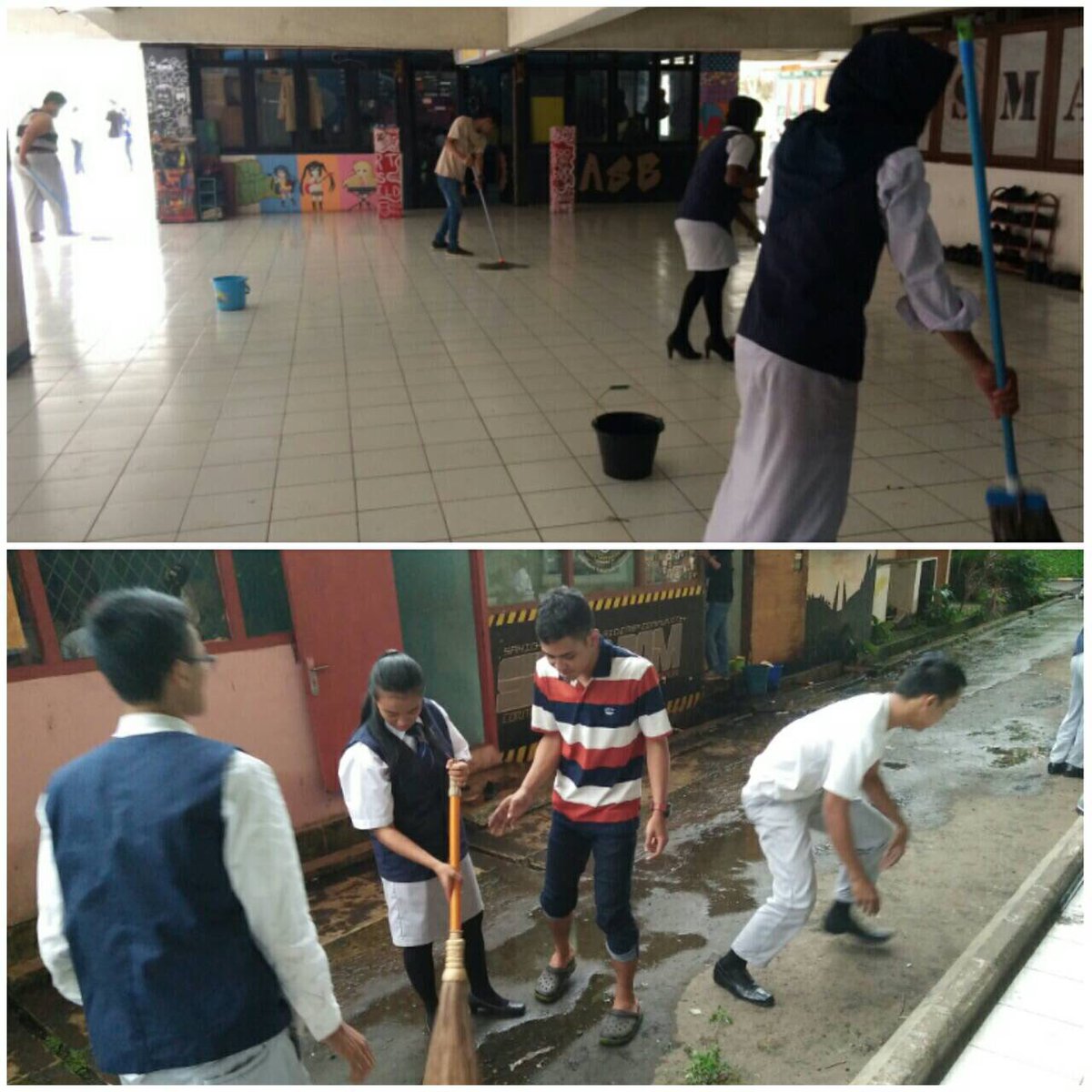 Jadikanlah tangan anda peka dalam membersihkan,karna kebersihan membuat anda jadi lebih ceria