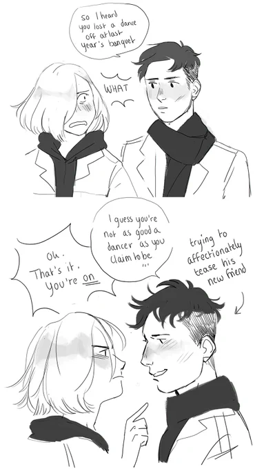 yurio taking dance offs v seriously, and eventually challenging otabek 