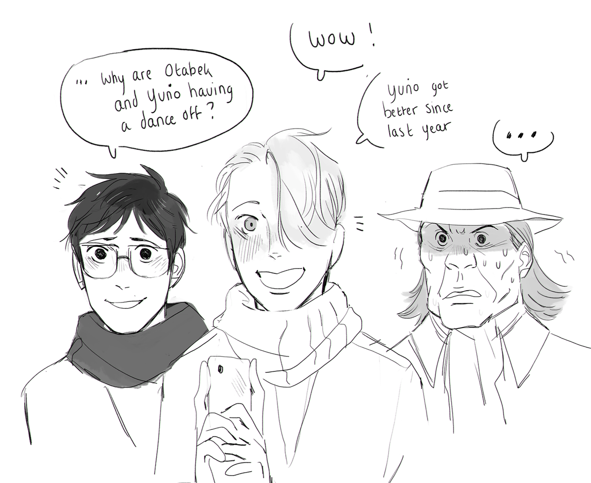 yurio taking dance offs v seriously, and eventually challenging otabek 
