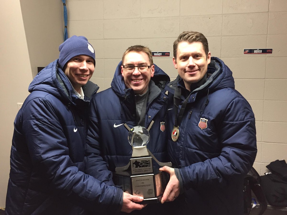 BenchMetrics's tweet photo. We'd like to congratulate Jay Varady, our Founder and Head Coach of @usahockey at the @HC_WJAC on winning Gold! #benchmetrics https://t.co/Z0qgZDJGXJ