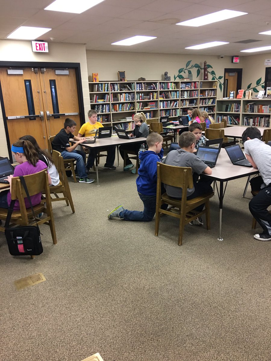 "Growing my own experts" Fifth graders participating in the Hour of Coding.