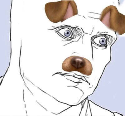 -Hijo menos mal usted no es de los que usa el filtro de perrito.