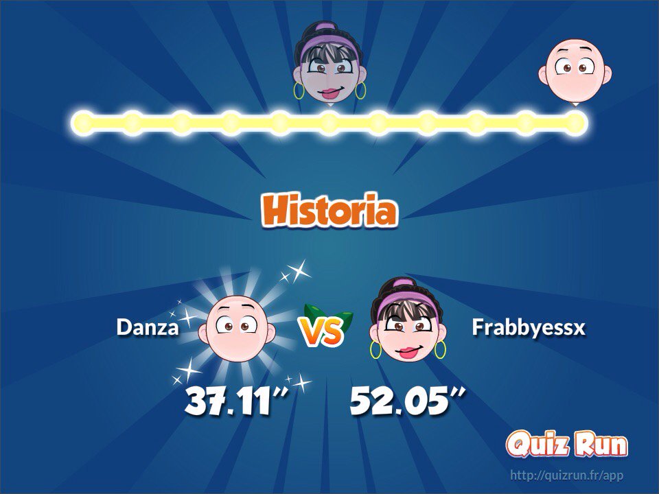 _Danzarina's tweet photo. Derroté a Abbyah Marchena Villanueva en Quiz Run. Mi usuario es Danza https://t.co/mwQfbWshvP https://t.co/4vyxlCAPiS