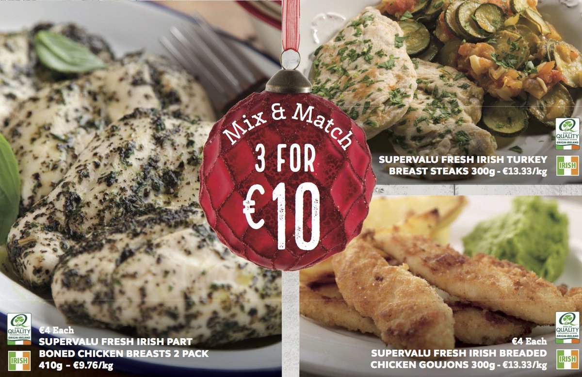 Mix and Match 3 for €10! Fill your trolley with real value!