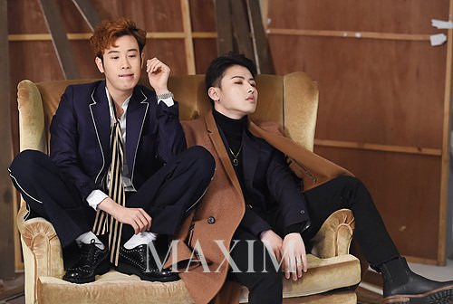 blockbintl's tweet photo. [PHOTOS] P.O and U-Kwon for Maxim Femme Korea Magazine, January 2017 Issue (2/2) https://t.co/tjFRKDOl06 https://t.co/o0y1uD7tVx