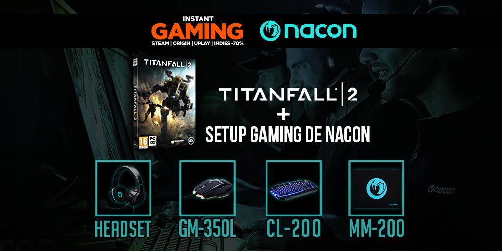 🔥🎁 ¡SORTEO CON <a href="/InstantGamingES/">Instant Gaming</a>! 🎁🔥

GANA UN SETUP GAMING Y EL TITANFALL 2 (PC)

RT y sigue <a href="/InstantGamingES/">Instant Gaming</a> y <a href="/NacongamingES/">Nacon España 🎮</a> Hasta 22/12