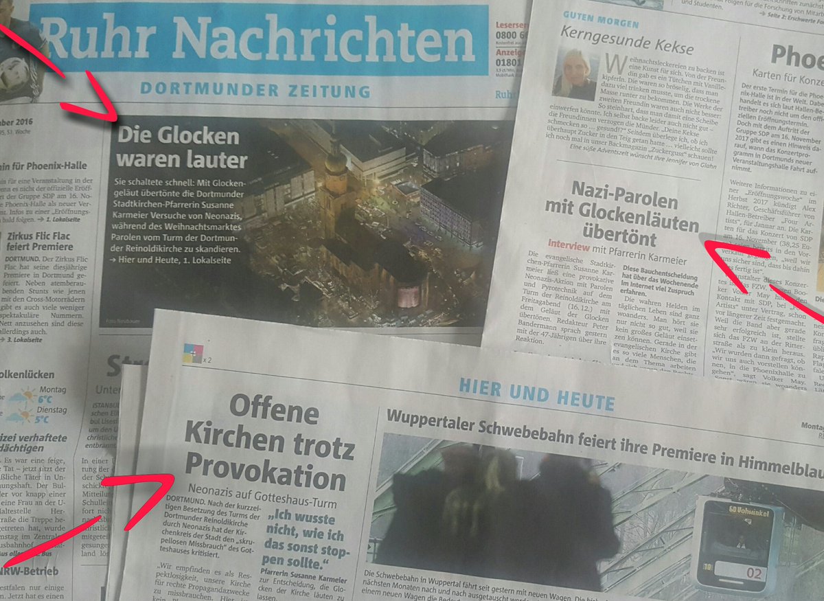 Aufwind_Do's tweet photo. Wir sind Stadtgespräch Nr.1 - klasse! #Lügenpresse schäumt vor Wut :D #Widerstand #Dortmund #Reinoldikirche #NazisDo #WerdeAktiv #Revolution https://t.co/cdnC4X2koi