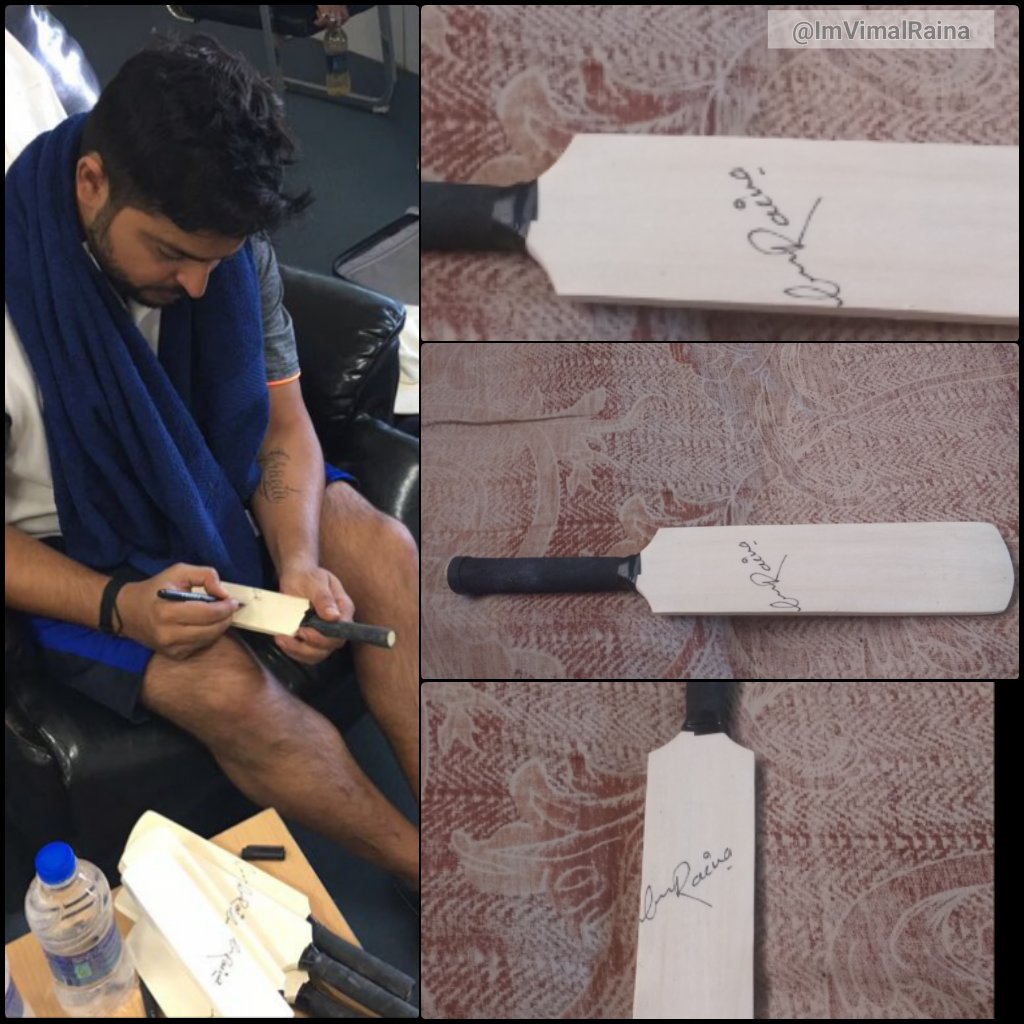 ImVimalRaina's tweet photo. Got @ImRaina Signed Bat ๐
Thank You so much for conducting this Awesome #Raina30 contest @RainaDiary ๐๐and your sponsor @lakshuakku Sir ๐ https://t.co/iDrgn3VozP