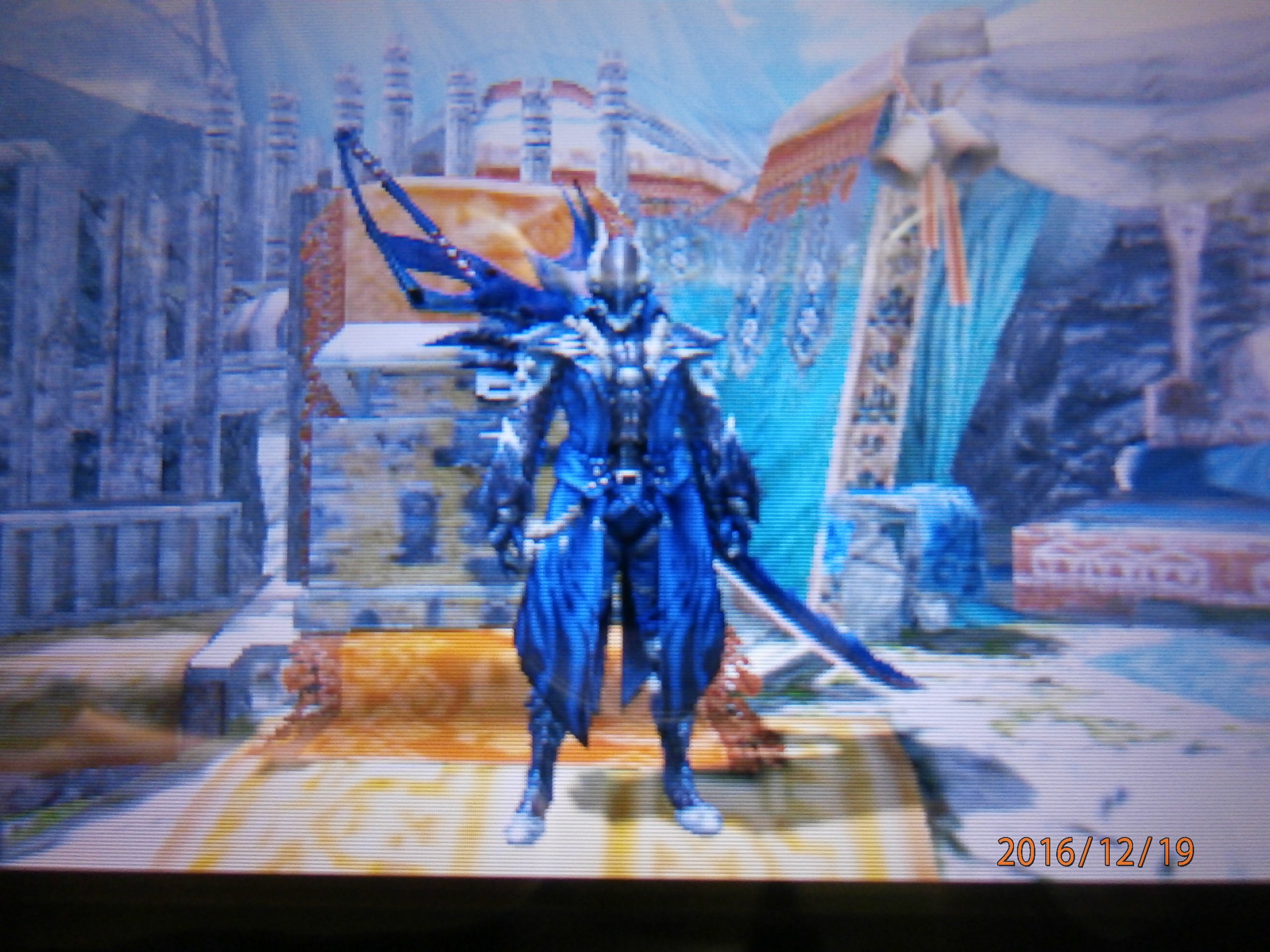 ゲーム楽しみ隊 Tatsuya19 めっちゃ仮面ライダーみたいでかっこいいやん青ガロア装備 名付けて 仮面ライダーガロア だな 勝手に名付けてすいません モンスターハンタークロス Mhx オストガロア 仮面ライダー T Co Adsnbyo9si Twitter