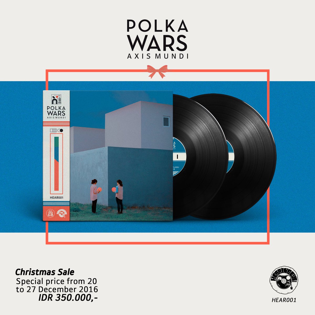 Bersama <a href="/hearingeye/">hearingeye Records</a> kami akan memberikan harga khusus vinyl #AxisMundi <a href="/polkawars/">POLKA WARS</a> (tanpa poster) mulai 20-27 Desember 2016.
