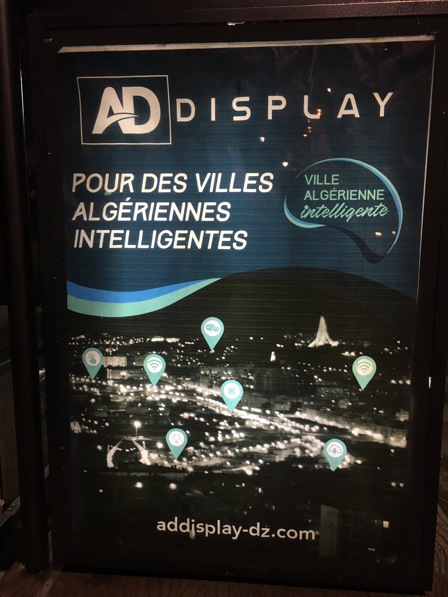 Redha2d's tweet photo. #ADDisplay : le problème ce n'est pas les villes Algériennes intelligentes mais bien les Algériens intelligents #Takachou https://t.co/fpUqY3MHJC