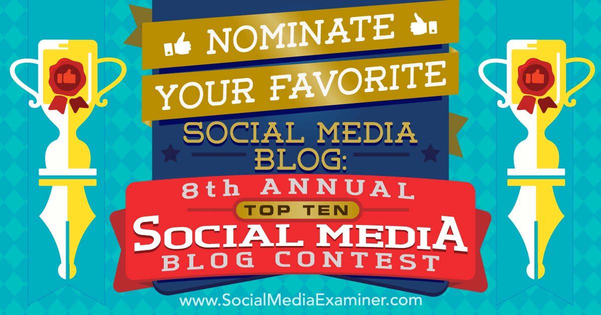 amythelight's tweet photo. Nominate Your Favorite Social Media Blog: 8th Annual Top 10 Social… https://t.co/Kek2x6vpZN #Reviews #top10blog https://t.co/U9WnRvG20x https://t.co/ZTQg9J09wj
