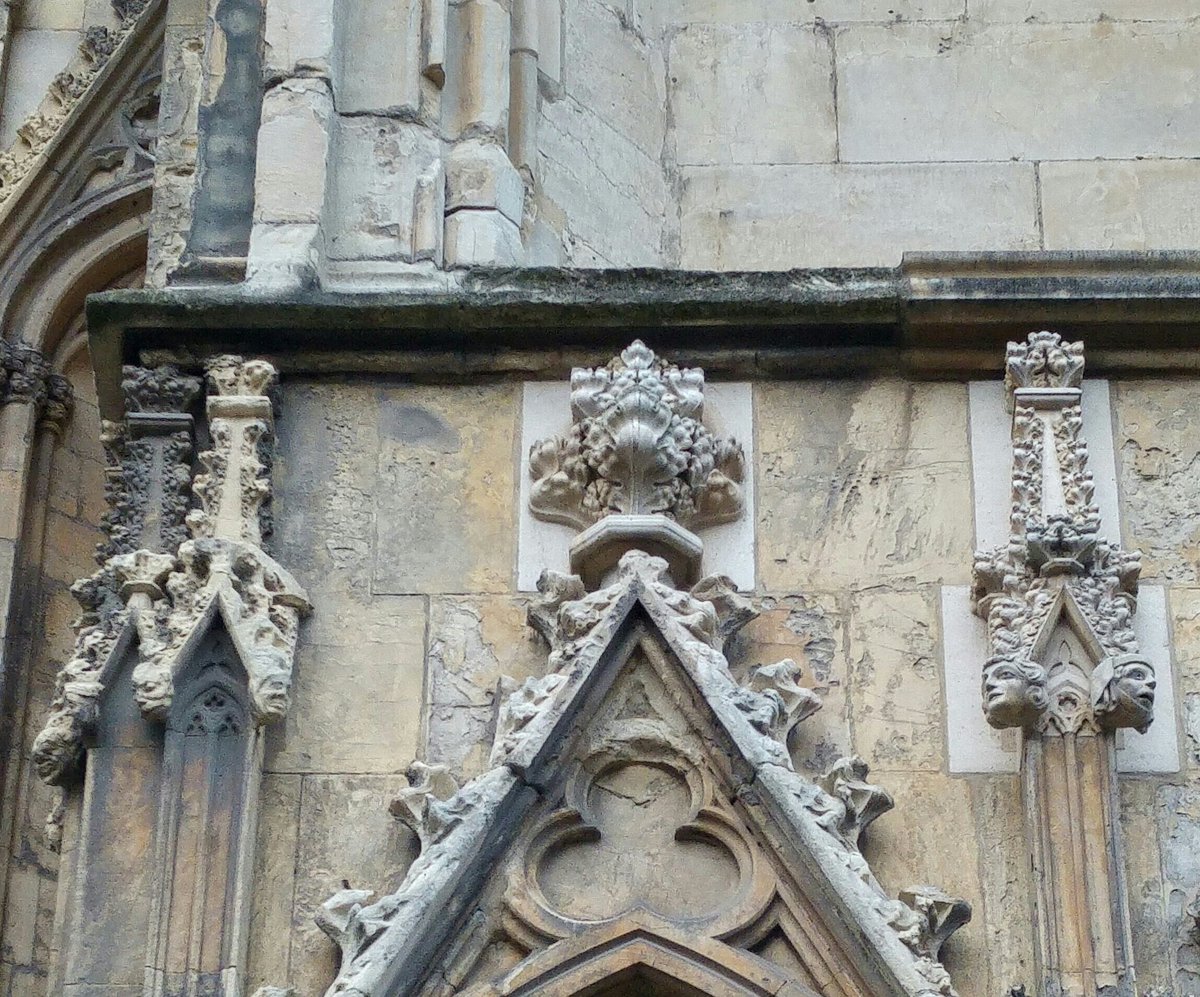 lucystonecarver's tweet image. Revisiting carvings from my apprenticeship (pinnacle tops). Like me they&apos;re weather-beaten but unbroken :)