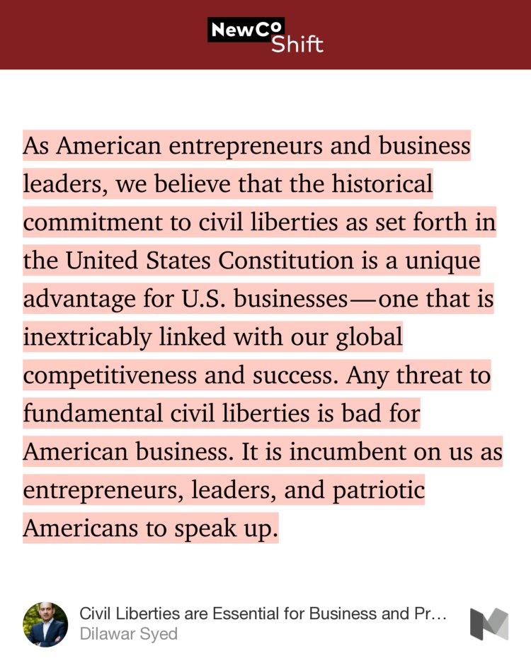 johnbattelle's tweet image. I signed, will you? “Civil Liberties are Essential for Business and Prosperity” — @dilawar shift.newco.co/civil-libertie…