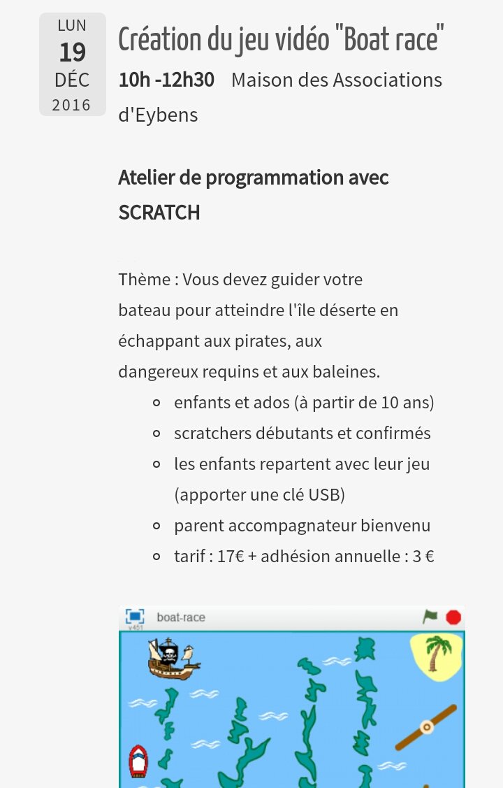 SowPiano's tweet photo. Aujourd'hui c'est atelier création de jeu vidéo avec @SavoirsNum : maison des associations @VilledEybens :D
Dès 10ans!

#dev #scratch #enjoy https://t.co/HWWFBKpbHZ