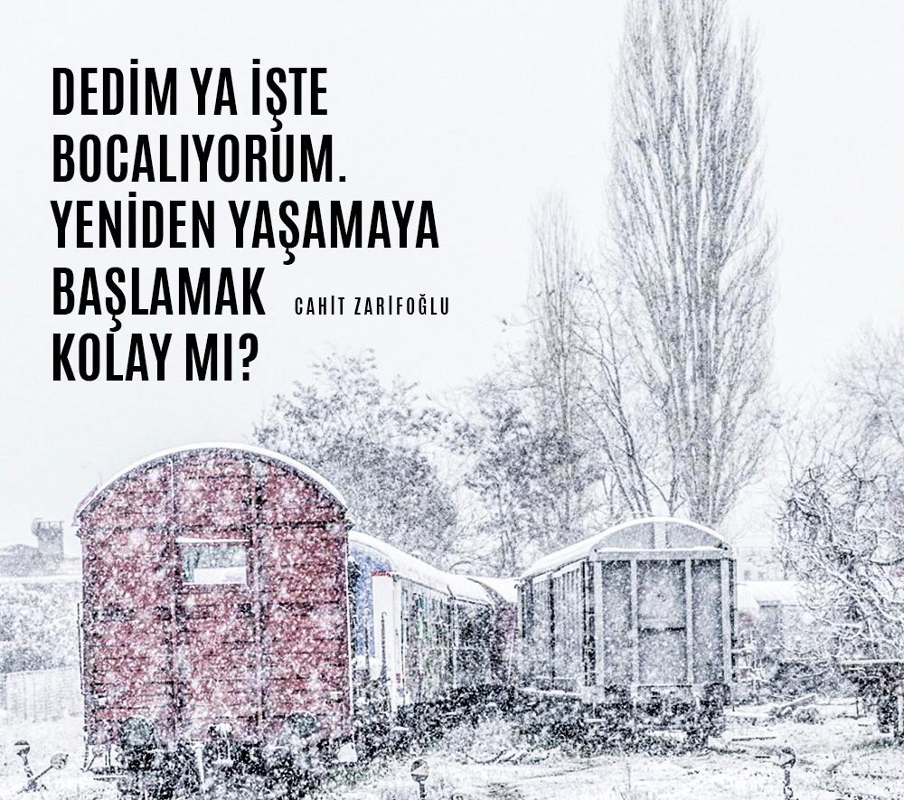 7guzeladamsiir's tweet photo. Dedim ya bocalıyorum.
Yeniden yaşamaya başlamak kolay mı?

Cahit Zarifoğlu https://t.co/aMJSOA6URg