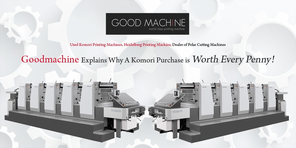 goodmachine_eu's tweet photo. #Goodmachine Explains Why A #Komori #Purchase is Worth Every #Penny!

#UsedKomoriPrintingMachines 

https://t.co/klwfo6GjnJ https://t.co/lUk2XJgnxc