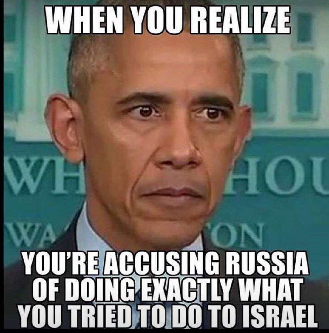 Obama accuses Russia of doing exactly what he tried to do in Israel 
#MAGA
#tcot
#RussiaHacking