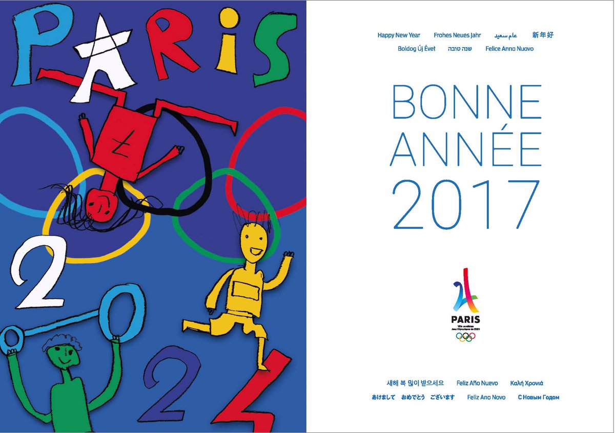 Paris2024's tweet photo. Merci aux écoliers pr ces supers cartes de voeux 😊 #Paris2024 sont les Jeux de #Generation2024! #AnneeOlympisme #GagnonsEnsemble #RoadToLima https://t.co/DMfdhWAV0S