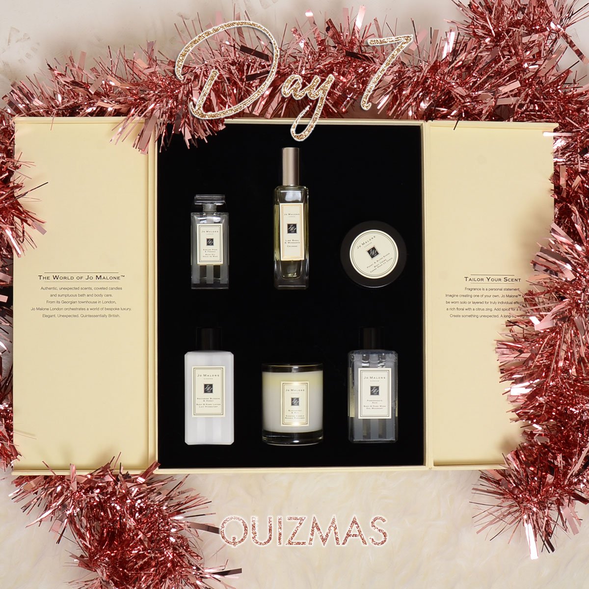 quizclothing's tweet photo. DAY 7 of QUIZMAS! #WIN this amazing Jo Malone set! 🎅 Simply follow &amp; RT to enter 💋 #Competition https://t.co/3wXCmgn8V4