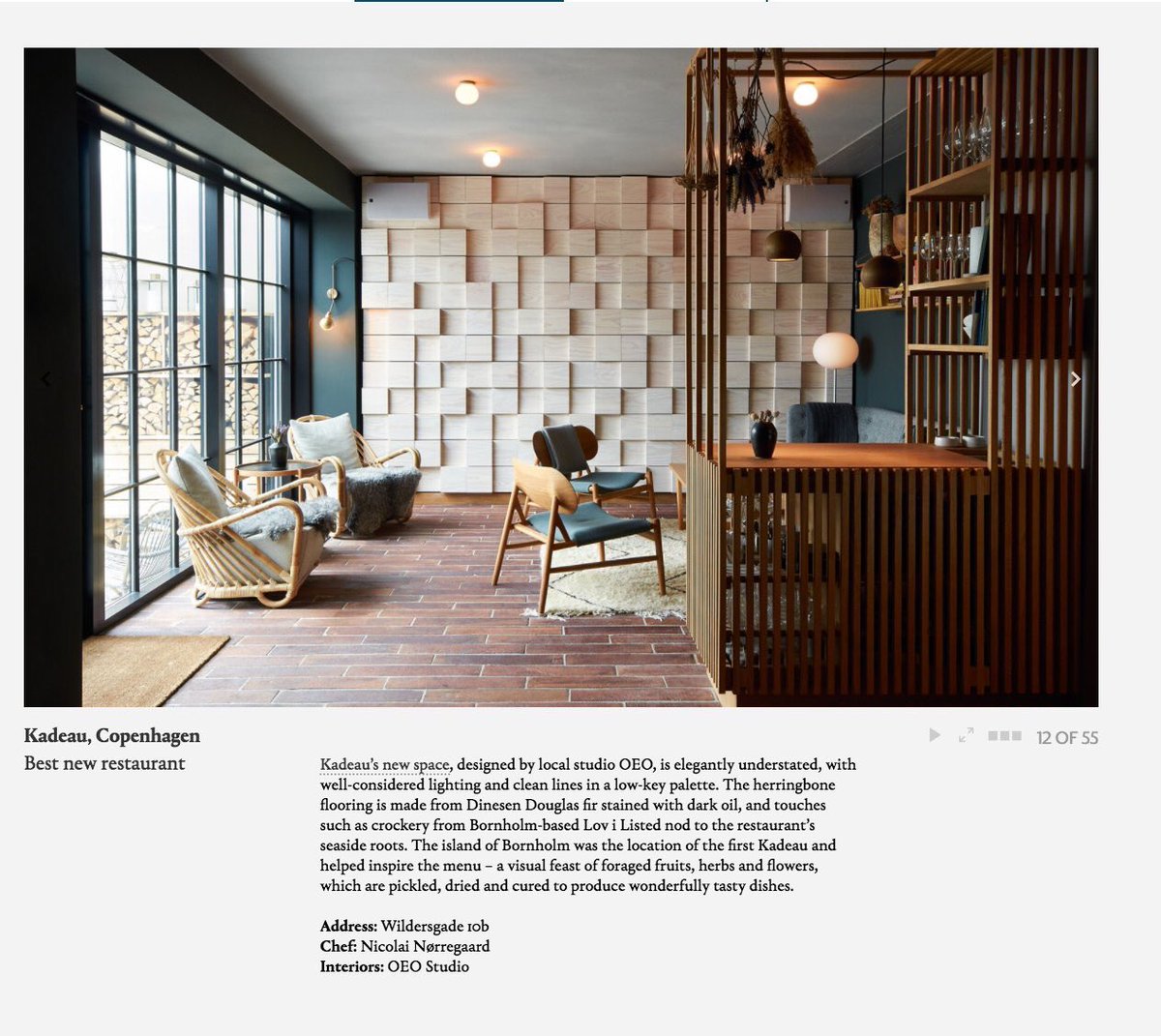 tomorrowpr's tweet photo. Congratulations @NicolaiKadeau on being shortlisted for @wallpapermag #designaward for #kadeaucopenhagen designed by @lykke_thomas https://t.co/JfwtufqCP7