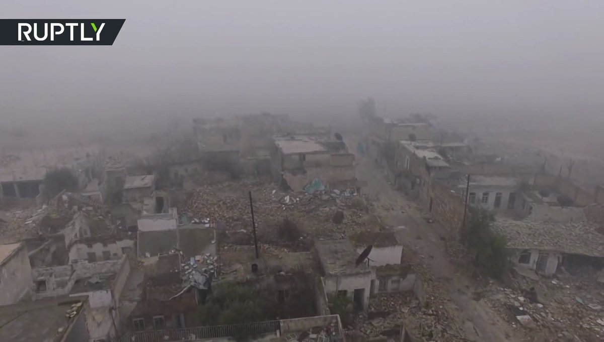 AboutHalfFull's tweet photo. #Drone footage captures devastation of east #Aleppo via @RT_com @Ruptly https://t.co/RO1Ku85g7X https://t.co/913sHWoHnS
