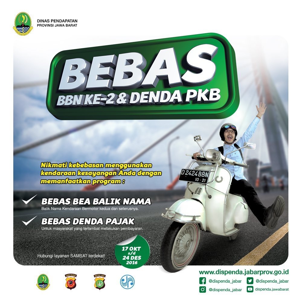 infobdg's tweet photo. Jangan Lupa, Kebijakan Pemprov Jabar ini Hanya Sampai Tanggal 24 Desember 2016 https://t.co/nhi3wjrmsO #infoBDG https://t.co/G1T8x5t2gH