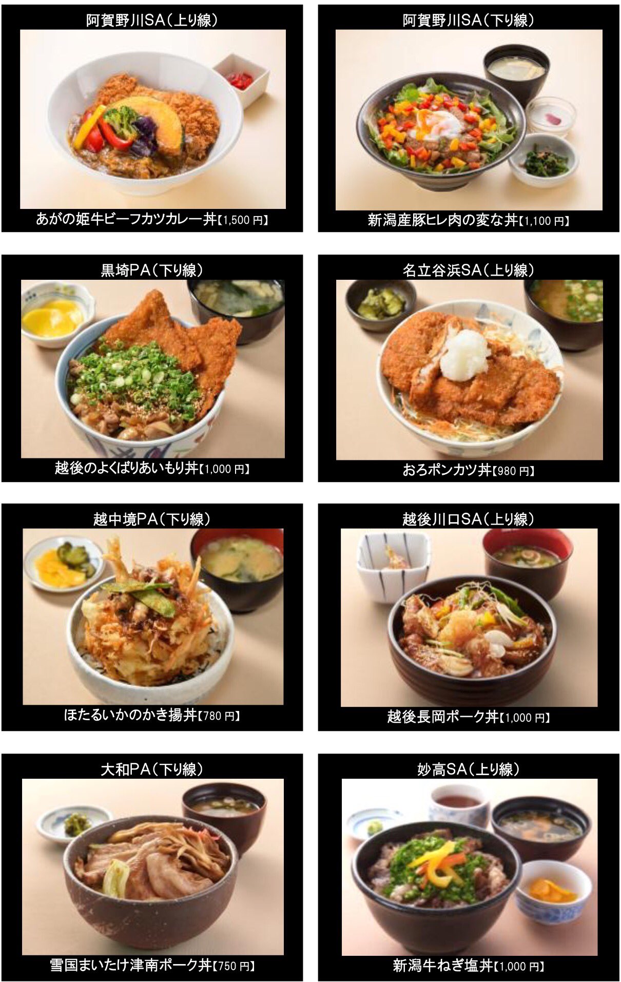 Nexco東日本 新潟 新潟県などのサービスエリア パーキングエリア ご当地丼ナンバーワンを決める どんぶり王座決定戦 のエントリー丼を食べましたか 今年は 関越道の越後川口sa 上 越後長岡ポーク丼がグランプリ 長岡市の ひげにんにく と Nexco東日本 新潟 新潟県などのサービスエリア パーキングエリア ご当地丼ナンバーワンを決める どんぶり王座決定戦 のエントリー丼を食べましたか 今年は 関越道の越後川口sa 上 越後長岡ポーク丼がグランプリ 長岡市の ひげにんにく と