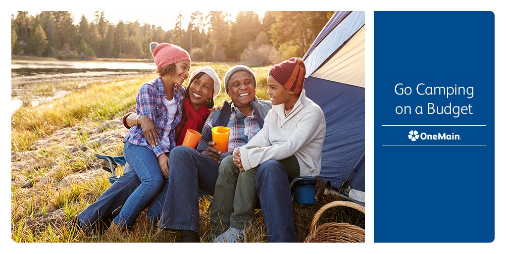 OneMain's tweet photo. Go camping without burning your budget with these helpful tips. https://t.co/cRNSr7ln6t https://t.co/c8BFxcVqTV