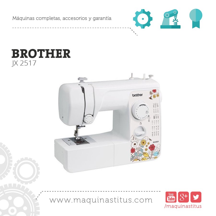 MaquinasTitus's tweet image. #Disponibles #Singer4423 Llegaron Máquina De Coser Familiar Brother Jx 2517 Ahora: 499.900 Envio Gratis
ow.ly/jY3B307g4Ii