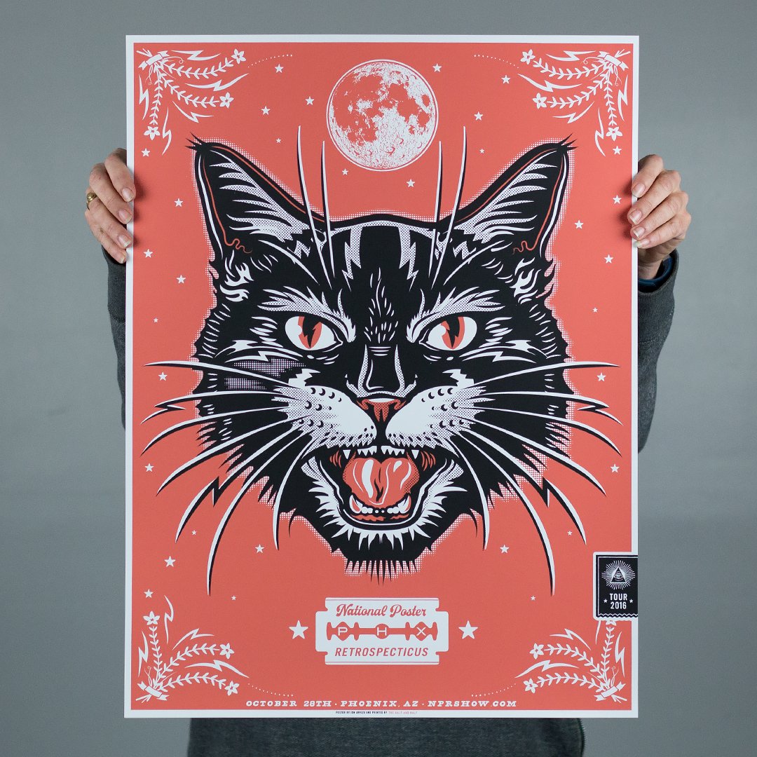 TheHalfandHalf's tweet photo. Poster for @TheNPR, designed by @TrapdoorStudio. #screenprinted 2/0 and available for purchase: https://t.co/n2G33EycuE https://t.co/YRmoPBEjMR