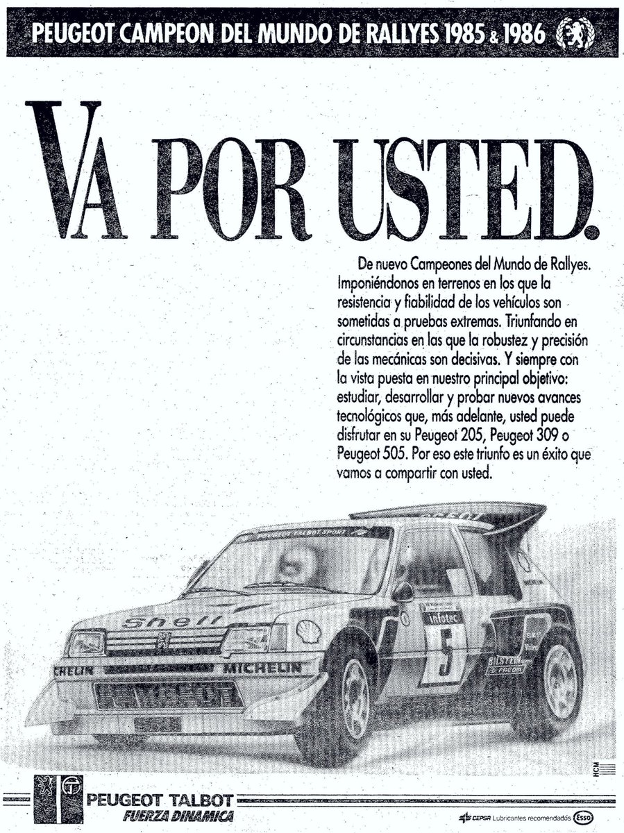 Mundial Rallyes '86 tweet media