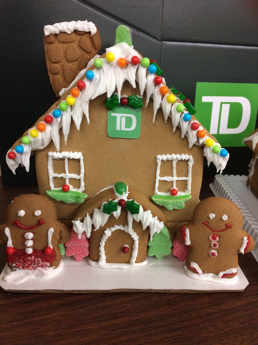 erica_pitre's tweet photo. Our Gingerbread House!! @Floyd_D_Michael @jillsahli @SanaHubaishy @TaraLynnH_TD #NBHolidayContest #SynergyNB #holidayfun https://t.co/9afqW3R9Bq
