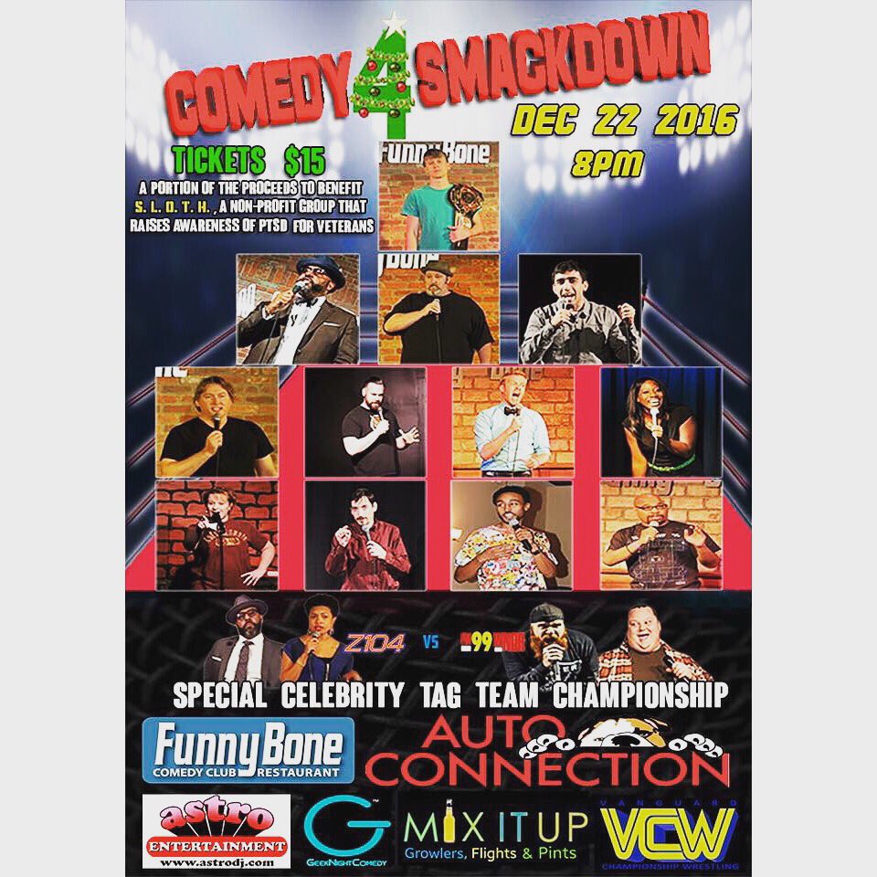 FBComedySchool's tweet photo. This Thursday it's a hard hitting #roastbattle like no other @FunnyBoneVB benefiting vets w/ #ptsd get ur tix now at https://t.co/Glu5myeWJA https://t.co/OFEWyXLJ07