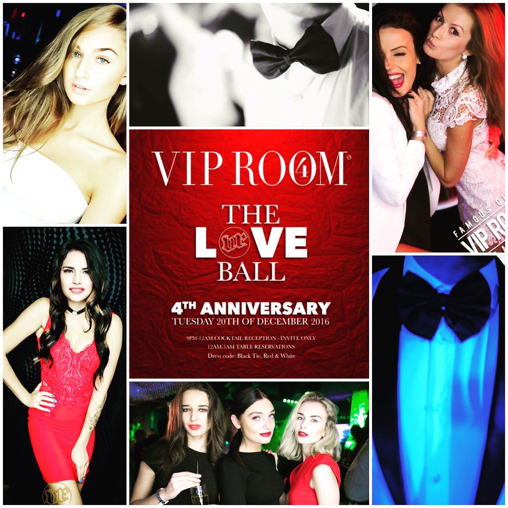 #VIPturns4 tomorrow,it's a #LOVE affair! ❤️ #TheLoveBall Dress Code: black tie, red&amp;white #LOVE4VR <a href="/tonitonivegas/">toni vegas</a>