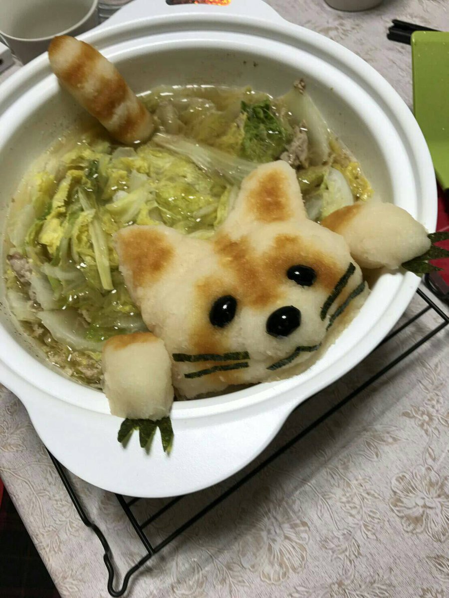 冬♡コタツで暖かお鍋♪タヌキ