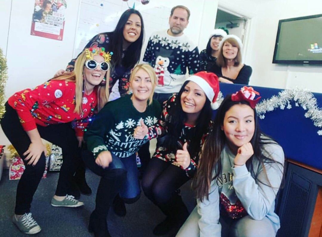 SurveyRoofing's tweet photo. Christmas Jumper Day at Survey Roofing was a great success. Thank you to everyone for getting involved and raising £152.40 https://t.co/DznmB64agS