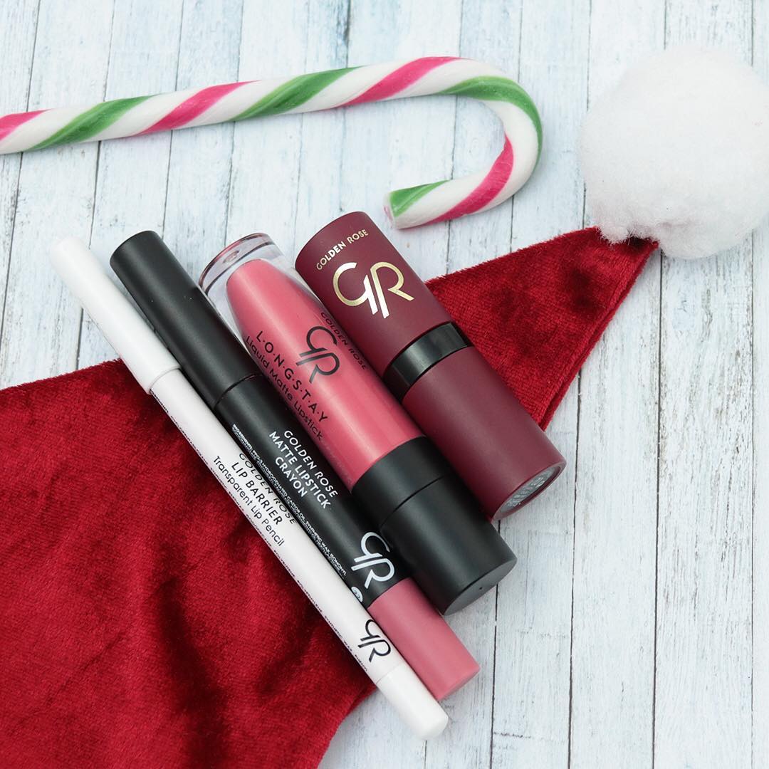 londessagr's tweet photo. Καλημέρα #beauties ! #Xmas @londessagr #matte #moodoftheweek #ParabenFree #nontestedonanimals #goldenrose #goldenrosegreece #cosmetics #mup https://t.co/gJa7cd81vI